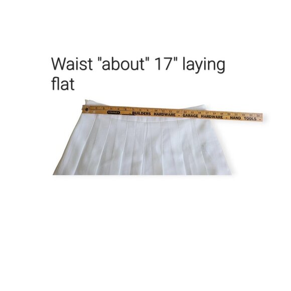 Classic White Pleated Mini Skirt Skort size XXL tennis prep summer vacation - Picture 7 of 11